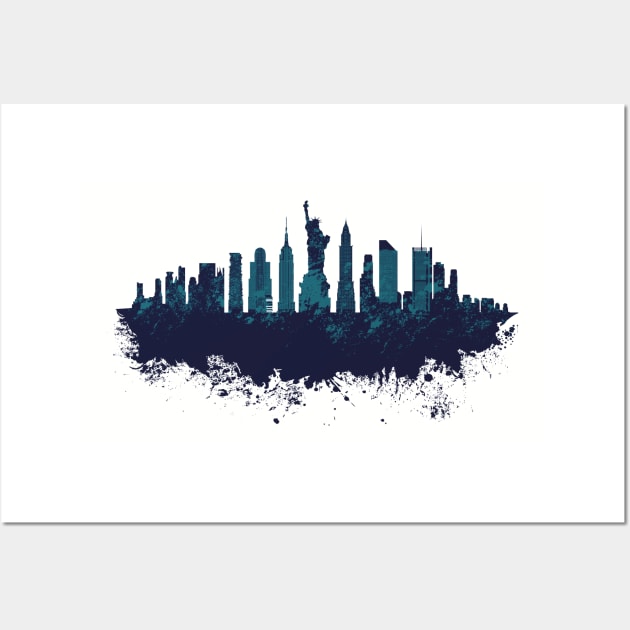 New York Skyline Wall Art by madeinchorley